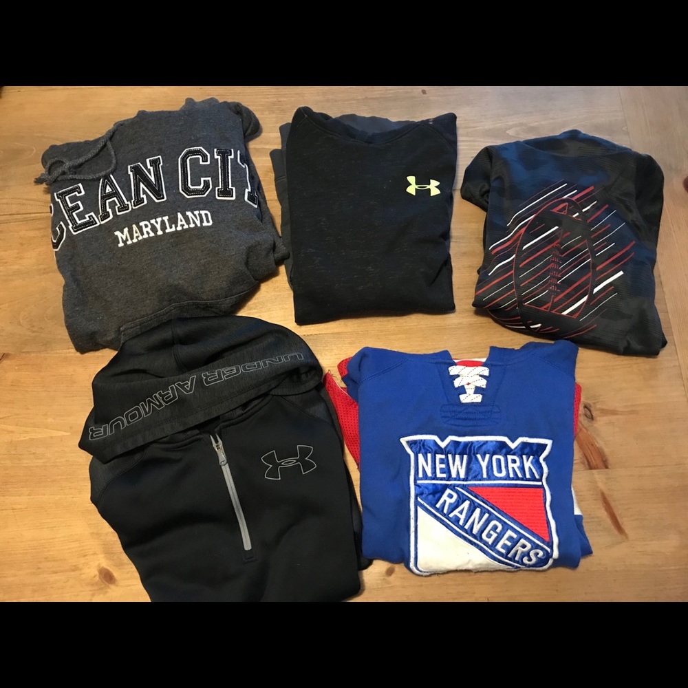 Five youth LG hoodies